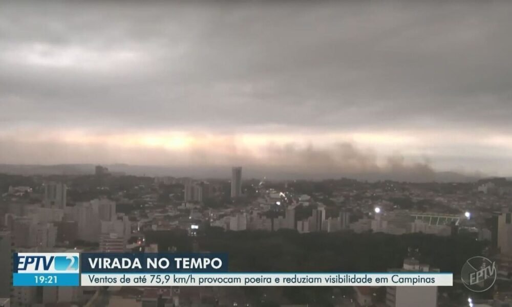 rajada, de vento;